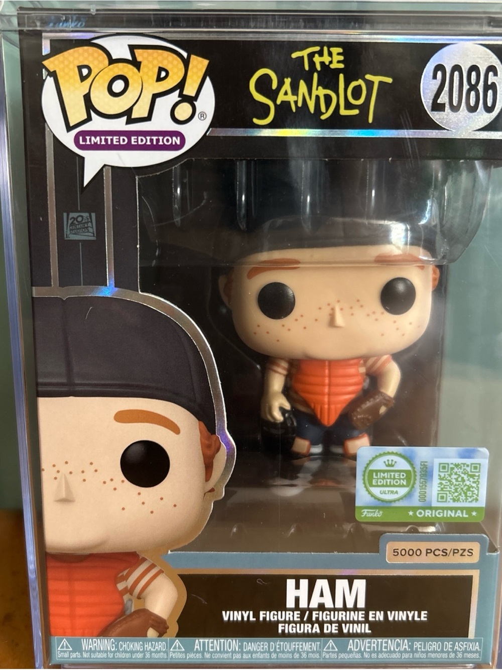 Funko Pop The Sandlot Ham Limited Edition 5000 Ultra # 2086 PreSale w Protector